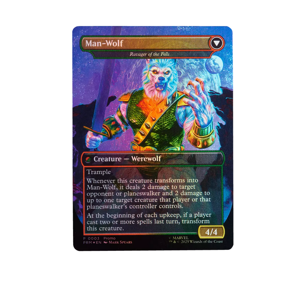 Marvel Legends Man-Wolf Action Figure with Exclusive Magic: The Gathering Card (Hasbro)
