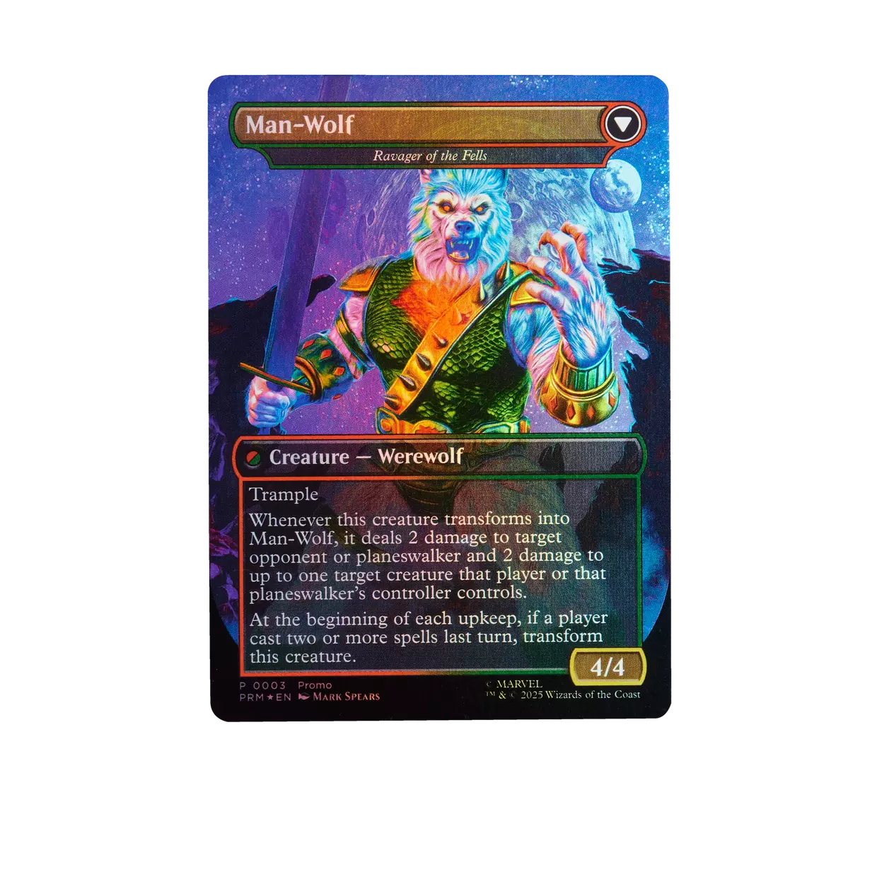 Marvel Legends Man-Wolf Action Figure with Exclusive Magic: The Gathering Card (Hasbro)