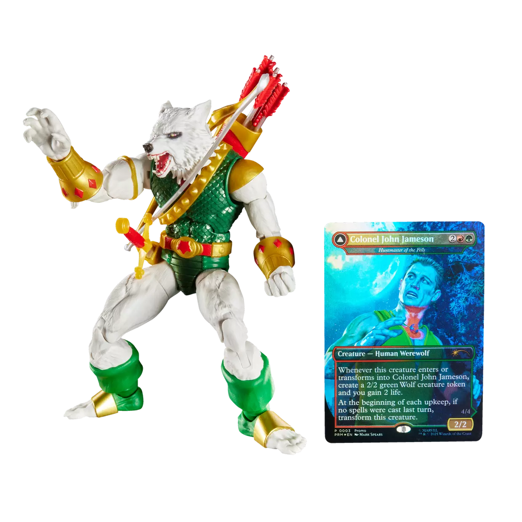 Marvel Legends Man-Wolf Action Figure with Exclusive Magic: The Gathering Card (Hasbro)