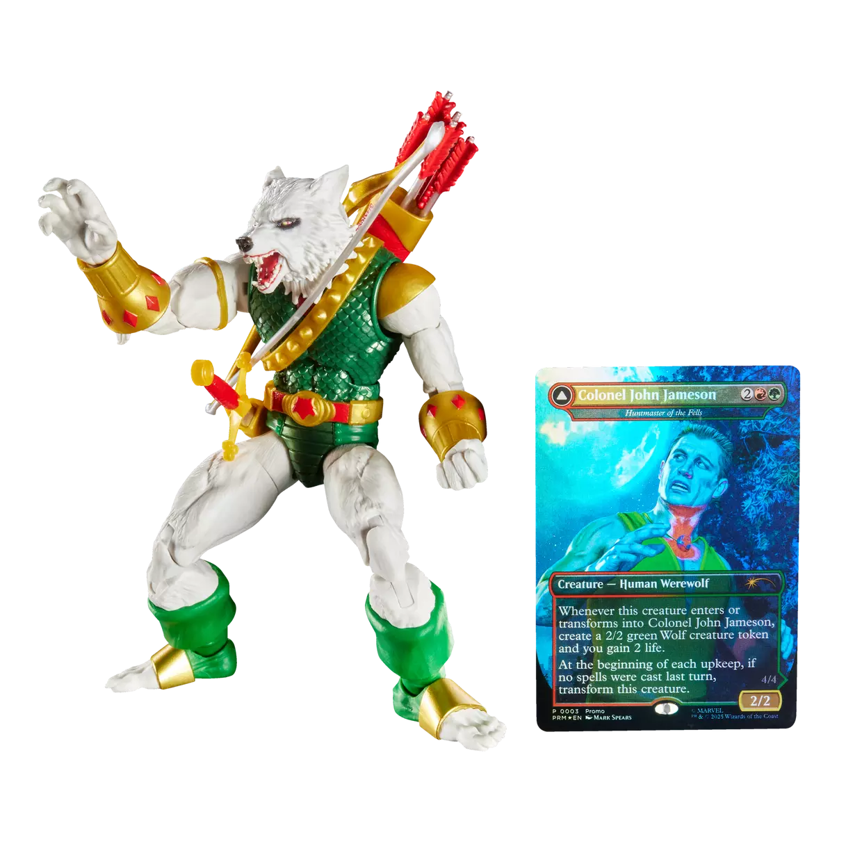 Marvel Legends Man-Wolf Action Figure with Exclusive Magic: The Gathering Card (Hasbro)