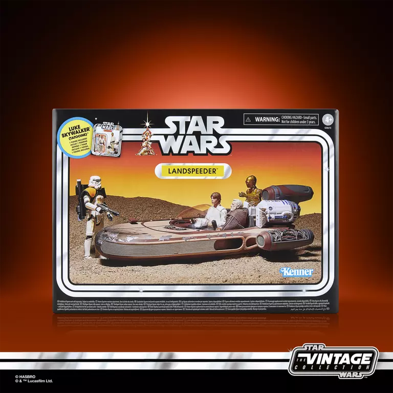 Star Wars: The Vintage Collection X-34 Landspeeder with Luke Skywalker (Tatooine) Action Figure (Hasbro)