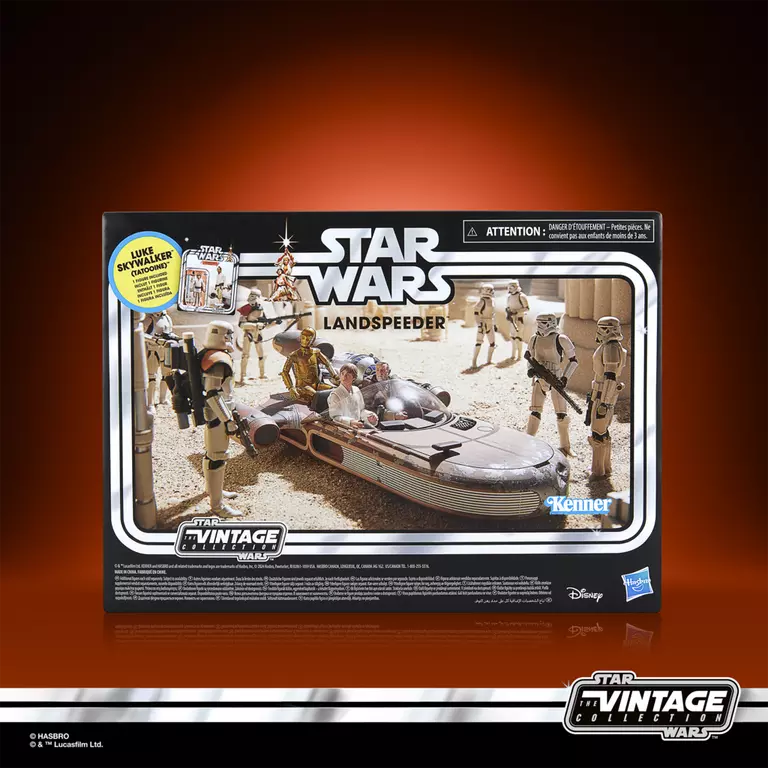 Star Wars: The Vintage Collection X-34 Landspeeder with Luke Skywalker (Tatooine) Action Figure (Hasbro)