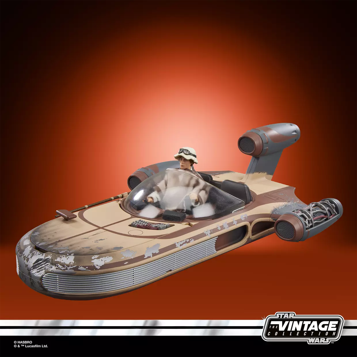 Star Wars: The Vintage Collection X-34 Landspeeder with Luke Skywalker (Tatooine) Action Figure (Hasbro)