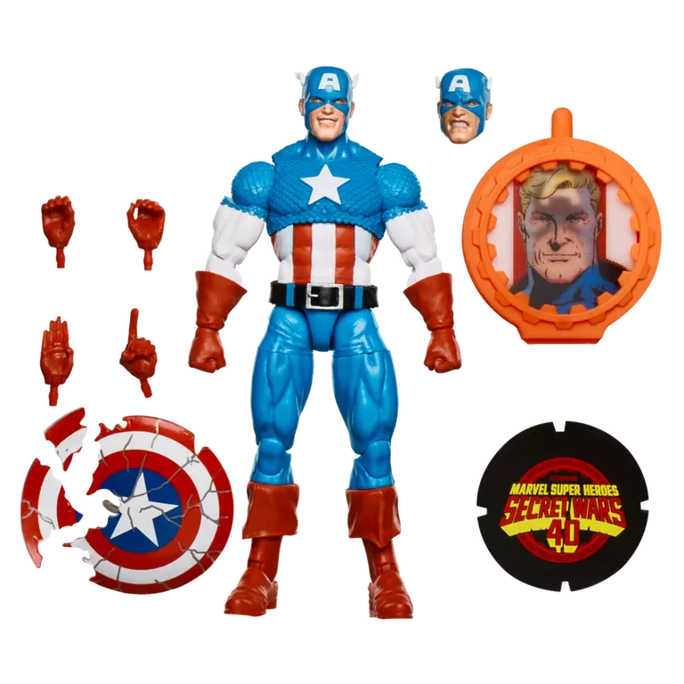 Secret Wars Marvel Legends Captain America Action Figure (Hasbro)