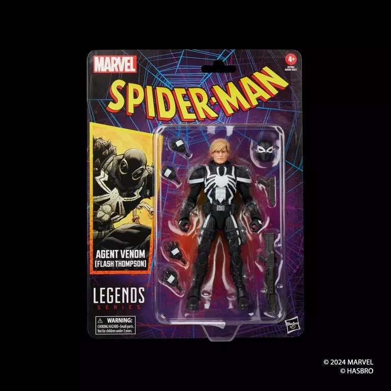 Spider-Man Marvel Legends Retro Collection Agent Venom (Flash Thompson) Action Figure (Hasbro)