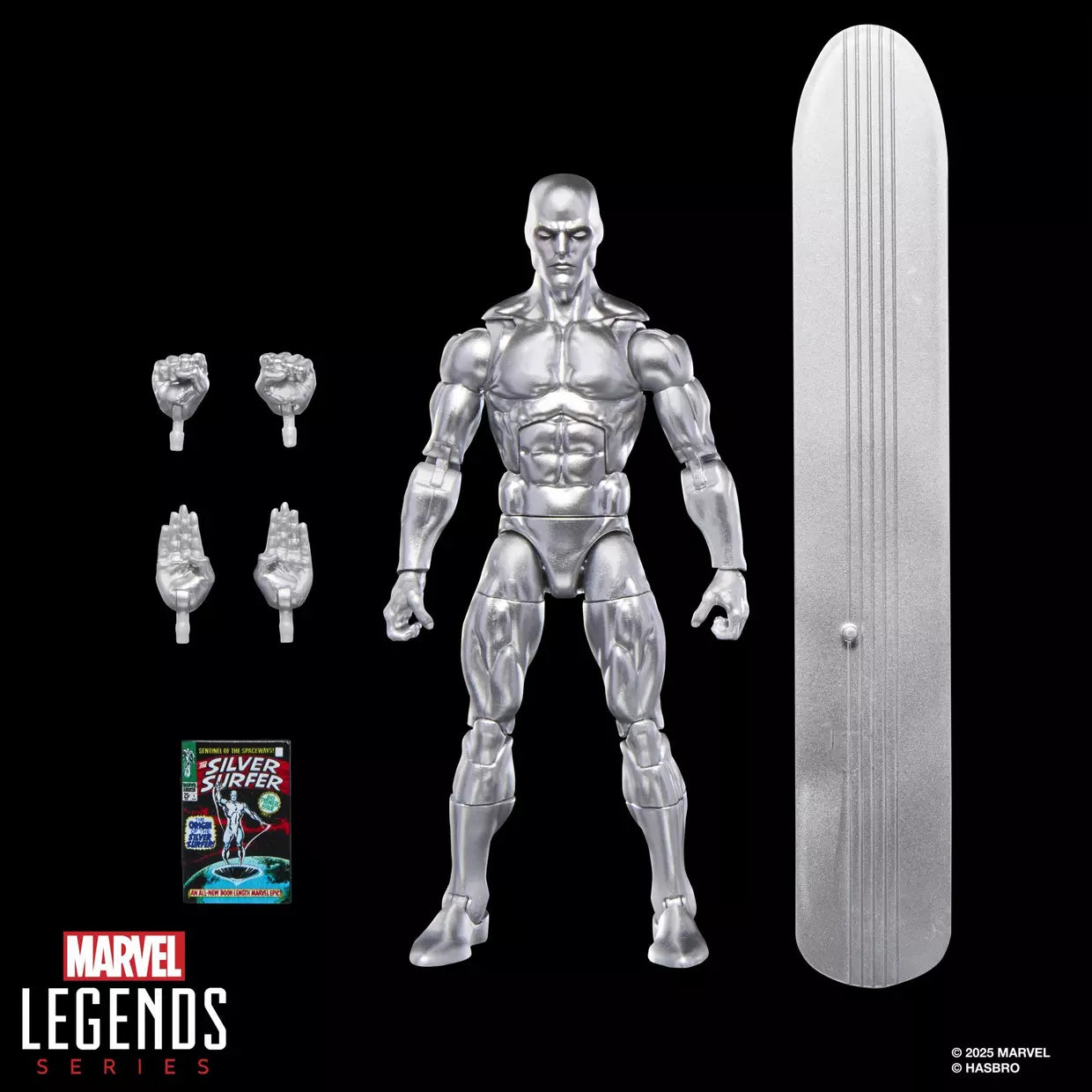 🔥PRESALE🔥Silver Surfer #1 Marvel Legends Silver Surfer Action Figure (Hasbro)
