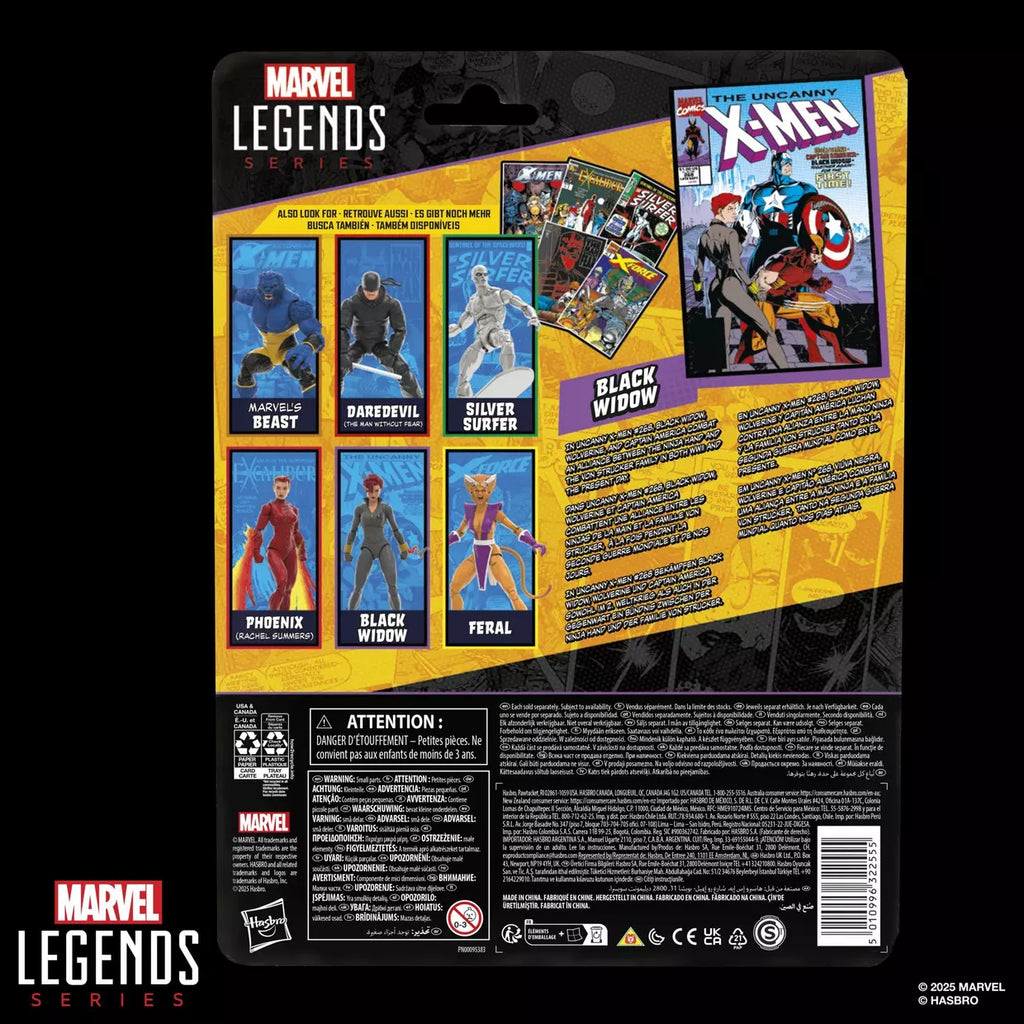 The Uncanny X-Men #268 Marvel Legends Black Widow Action Figure (Hasbro)