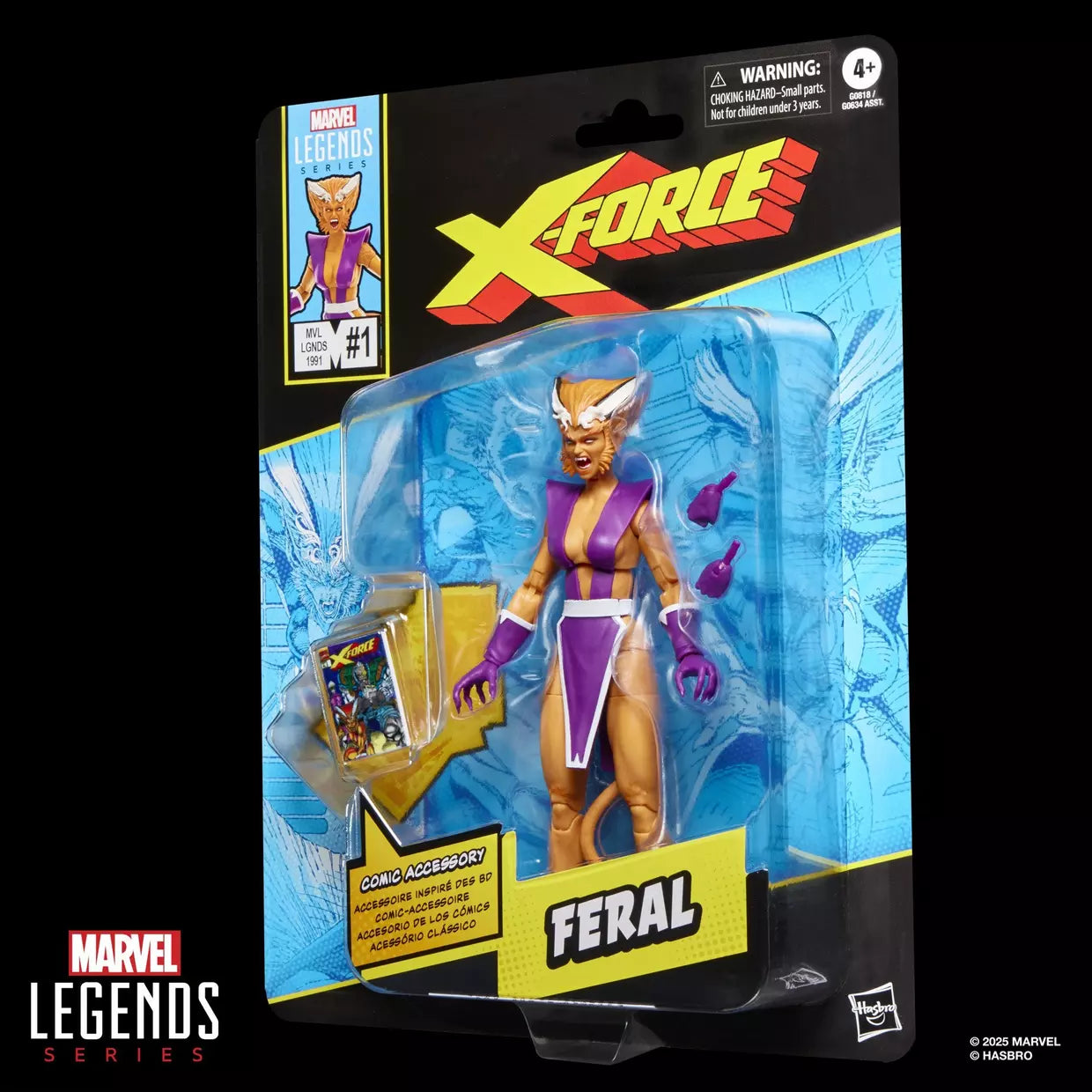 🔥PRESALE🔥X-Force #1 (1991) Marvel Legends Feral Action Figure (Hasbro)