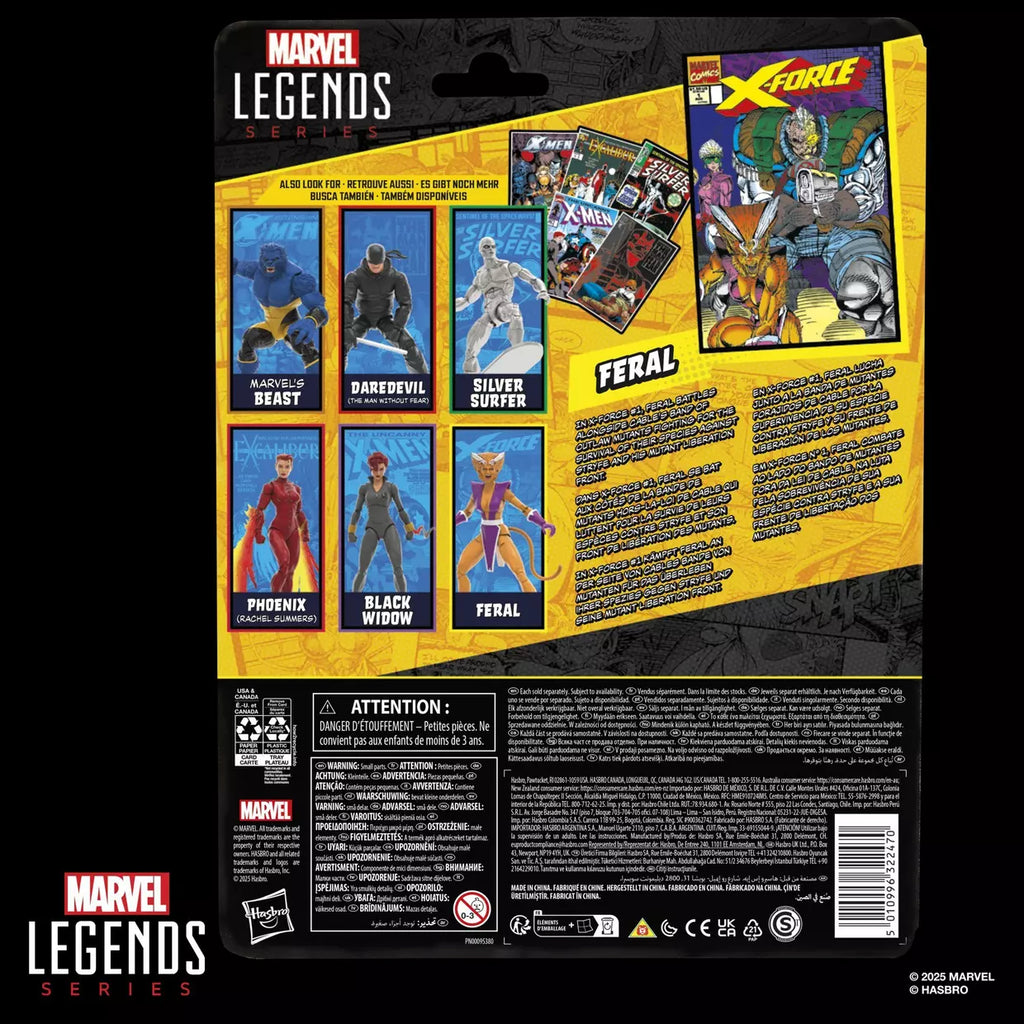 X-Force #1 (1991) Marvel Legends Feral Action Figure (Hasbro)