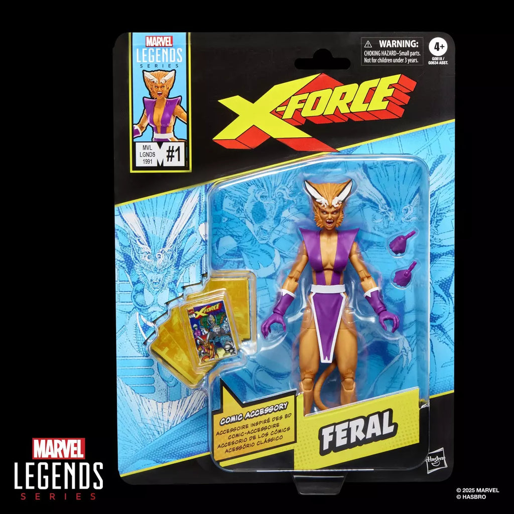 X-Force #1 (1991) Marvel Legends Feral Action Figure (Hasbro)