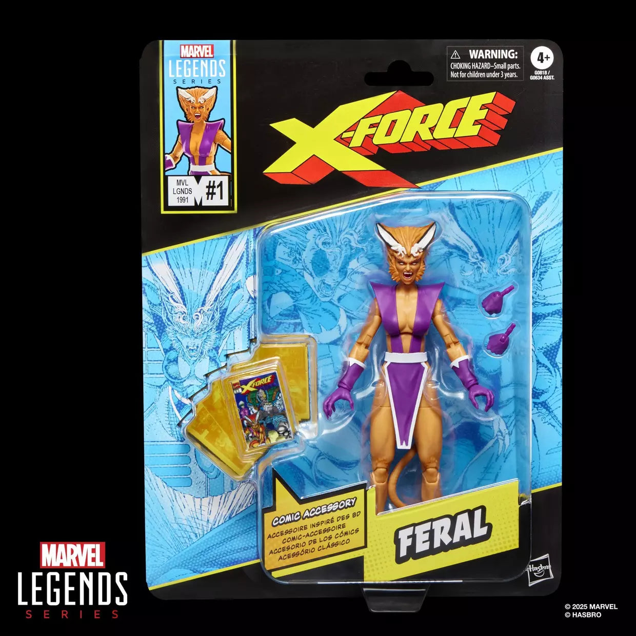 🔥PRESALE🔥X-Force #1 (1991) Marvel Legends Feral Action Figure (Hasbro)