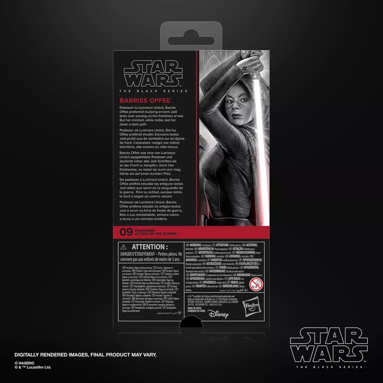 Star Wars: The Black Series Barriss Offee (Attack of the Clones) Action Figure (Hasbro)