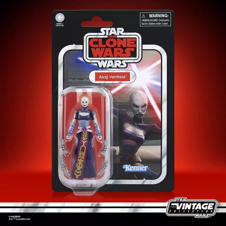 Star Wars: The Vintage Collection Asajj Ventress (The Clone Wars) Action Figure (Hasbro)
