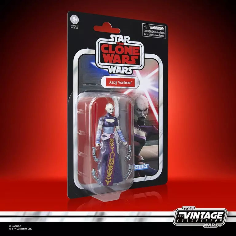 Star Wars: The Vintage Collection Asajj Ventress (The Clone Wars) Action Figure (Hasbro)