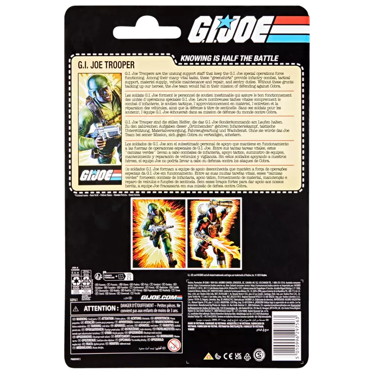🔥PRESALE🔥G.I. Joe Classified Series Retro Collection Anniversary G.I. Joe Trooper Action Figure (Hasbro)