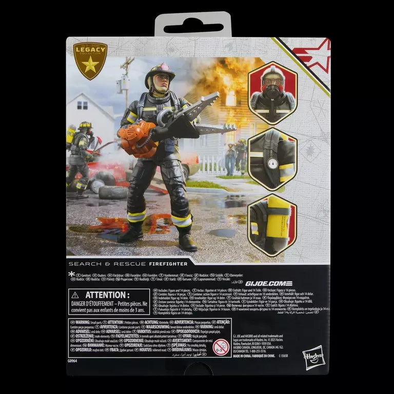G.I. Joe Classified Series Legacy Collection Search & Rescue Firefighter Action Figure (Hasbro)