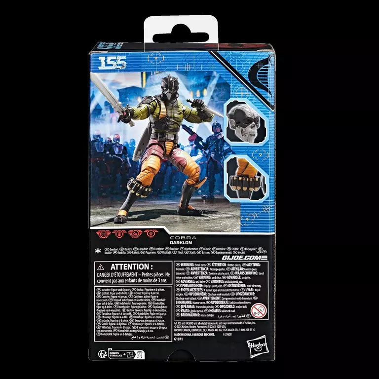 G.I. Joe Classified Series #155 Darklon Action Figure (Hasbro)