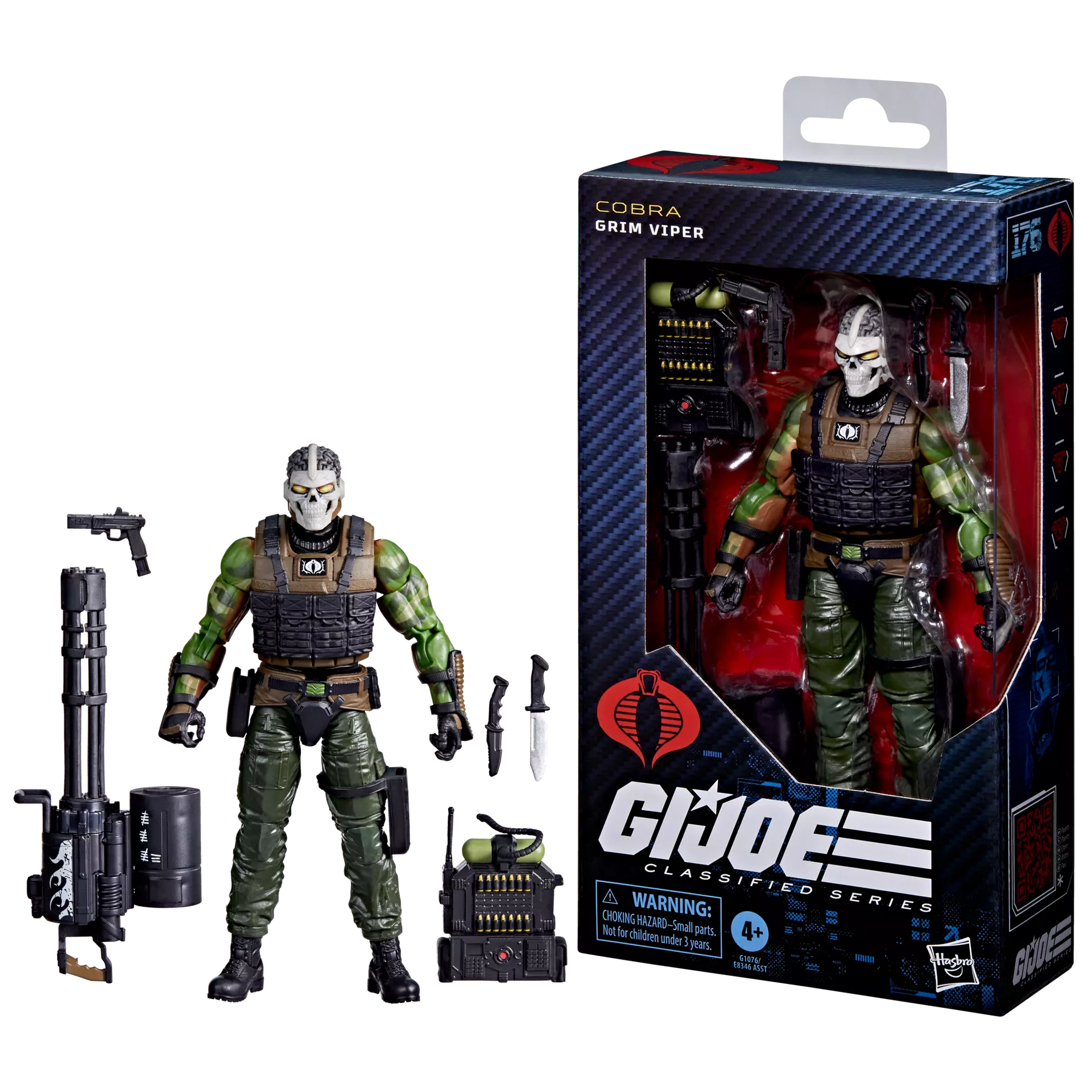 🔥PRESALE🔥Hasbro G.I. Joe Classified Series #176 Cobra Grim-Viper Action Figure (Hasbro)