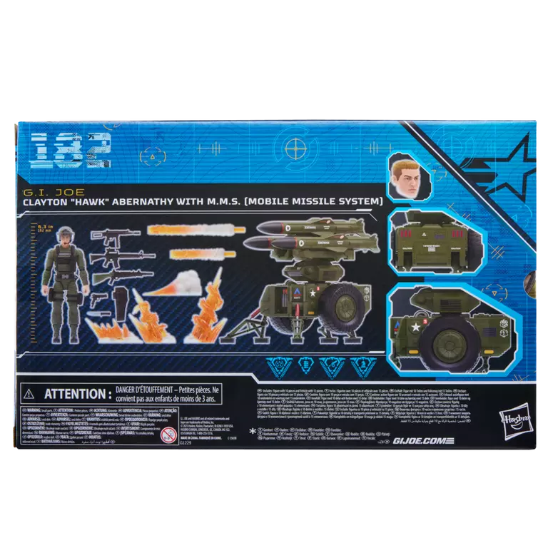 G.I. Joe Classified Series #182 Clayton "Hawk" Abernathy with M.M.S. (Mobile Missile System) Action Figure Set (Hasbro)