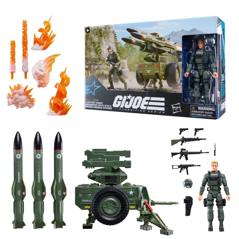G.I. Joe Classified Series #182 Clayton "Hawk" Abernathy with M.M.S. (Mobile Missile System) Action Figure Set (Hasbro)