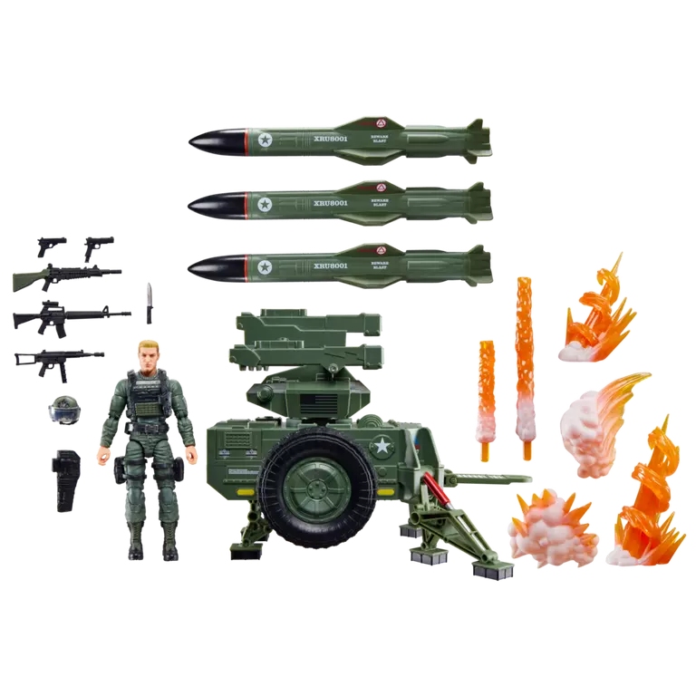 G.I. Joe Classified Series #182 Clayton "Hawk" Abernathy with M.M.S. (Mobile Missile System) Action Figure Set (Hasbro)