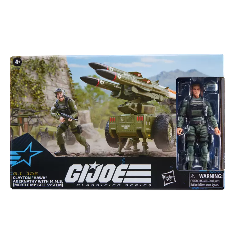 G.I. Joe Classified Series #182 Clayton "Hawk" Abernathy with M.M.S. (Mobile Missile System) Action Figure Set (Hasbro)