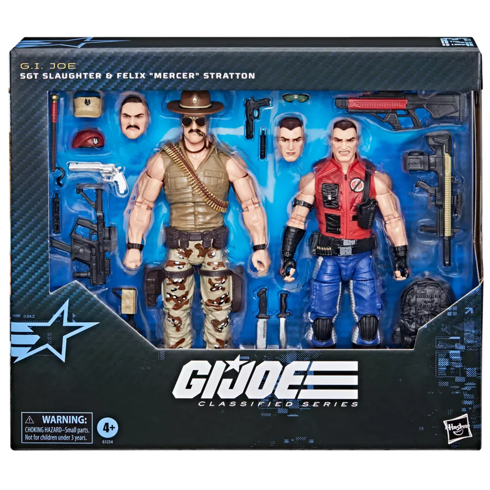 🔥PRESALE🔥G.I. Joe Classified Series #173 Sgt. Slaughter & Felix "Mercer" Stratton Action Figure Two-Pack (Hasbro)