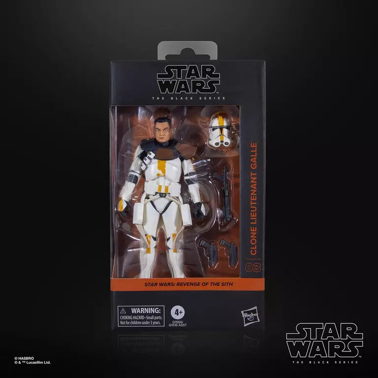 Star Wars: The Black Series 6" Clone Lieutenant Galle (Revenge of the Sith) Action Figure (Hasbro)