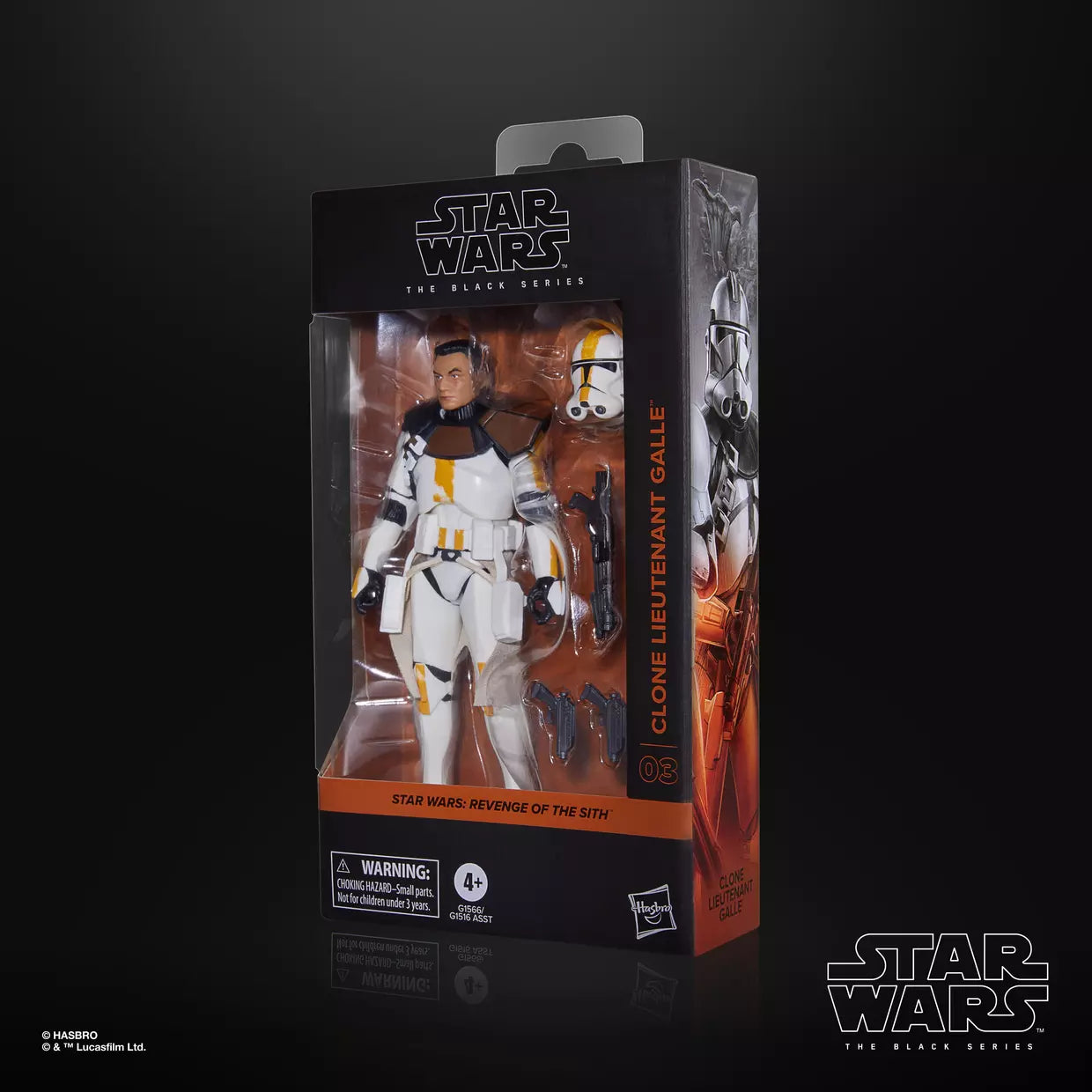 Star Wars: The Black Series 6" Clone Lieutenant Galle (Revenge of the Sith) Action Figure (Hasbro)
