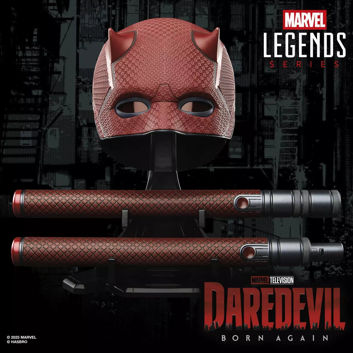🔥PRESALE🔥Daredevil: Born Again Marvel Legends Daredevil Premium Roleplay Mask and Billy Clubs (Hasbro)