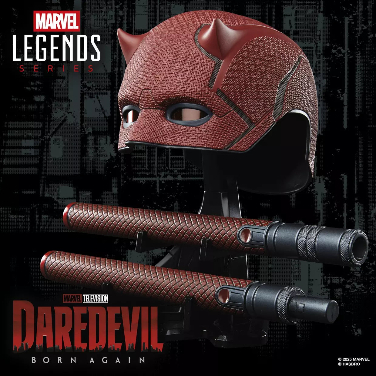 🔥PRESALE🔥Daredevil: Born Again Marvel Legends Daredevil Premium Roleplay Mask and Billy Clubs (Hasbro)