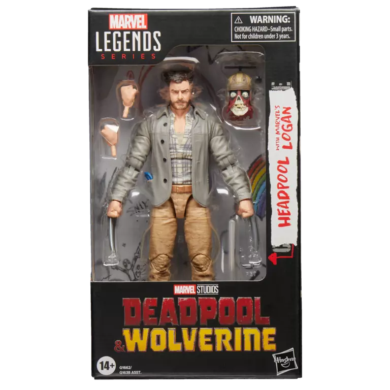 Deadpool & Wolverine Marvel Legends Headpool with Marvel's Logan Action Figure (Hasbro)