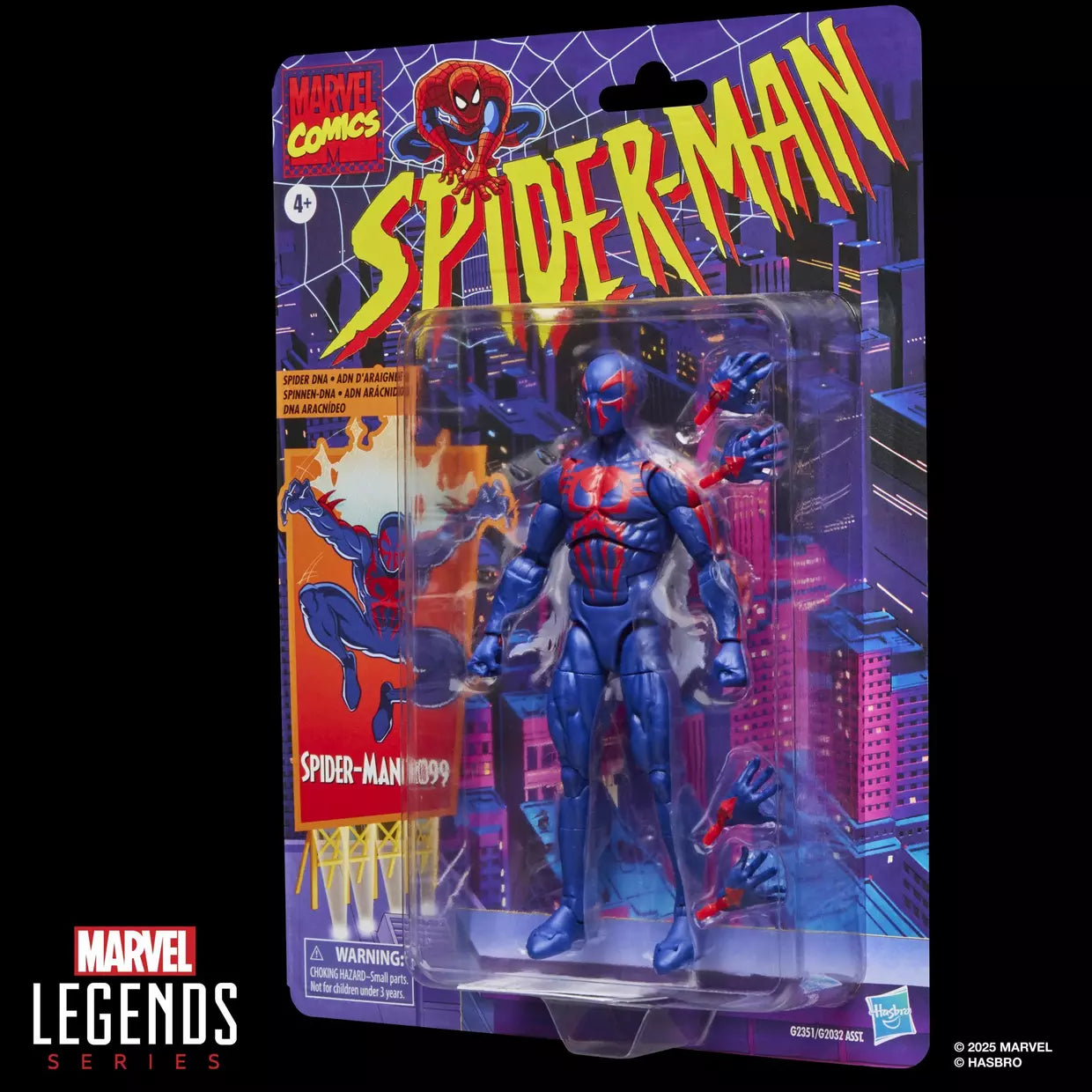 🔥PRESALE🔥Spider-Man Marvel Legends Retro Collection Spider-Man 2099 Action Figure (Hasbro)
