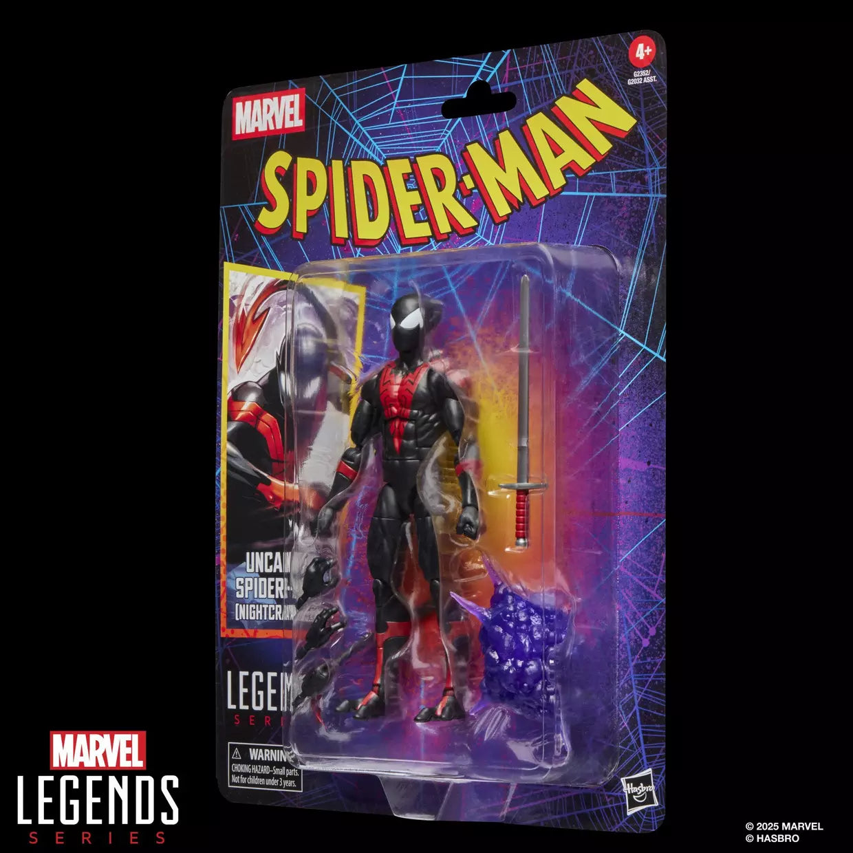 🔥PRESALE🔥Spider-Man Marvel Legends Retro Collection Spider-Man (Nightcrawler) Action Figure (Hasbro)