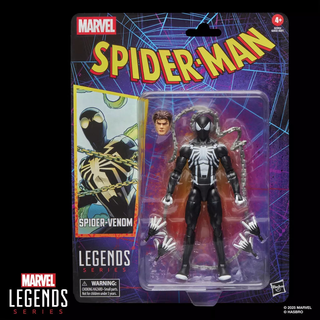 🔥PRESALE🔥Spider-Man Marvel Legends Retro Collection Spider-Venom Action Figure (Hasbro)