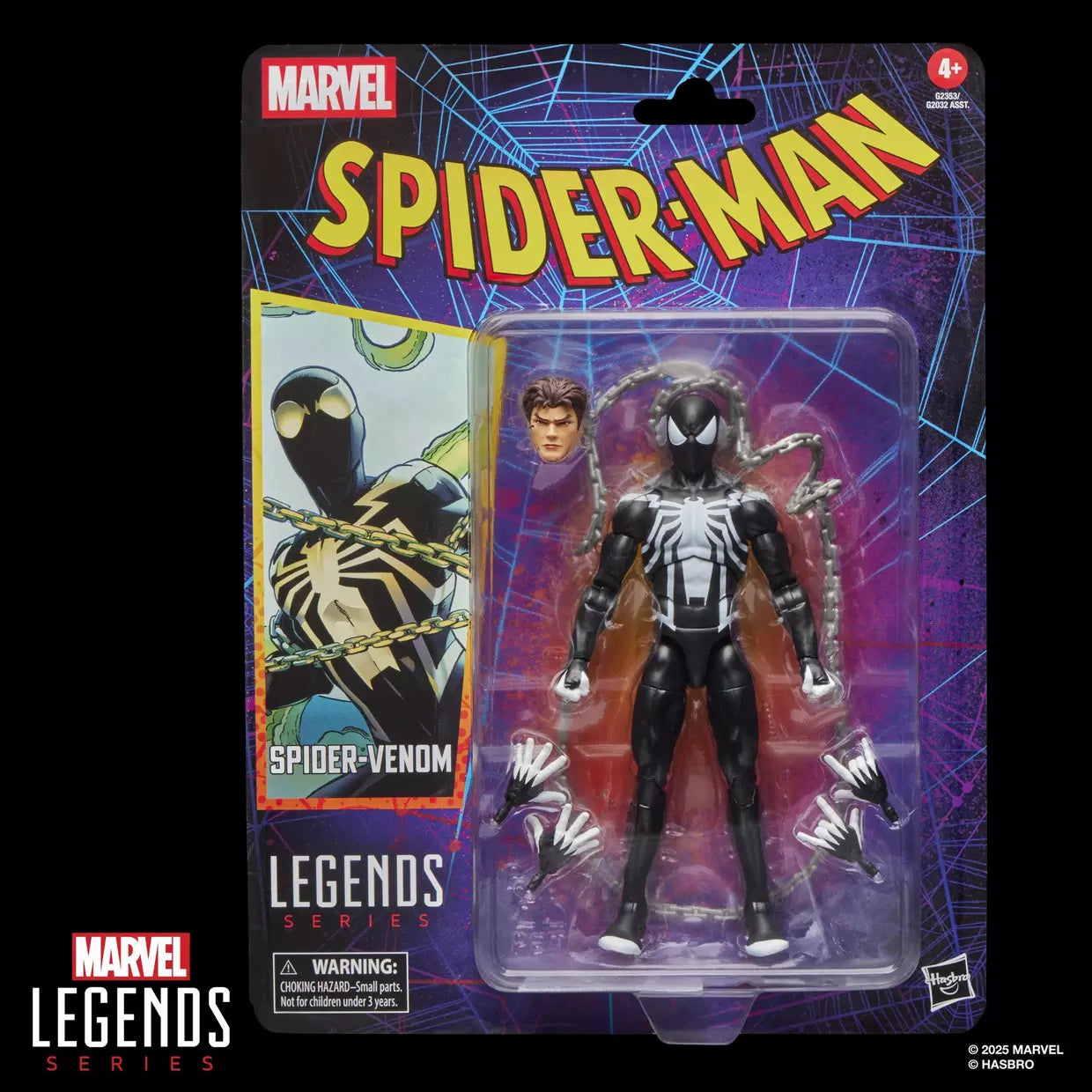 🔥PRESALE🔥Spider-Man Marvel Legends Retro Collection Spider-Venom Action Figure (Hasbro)