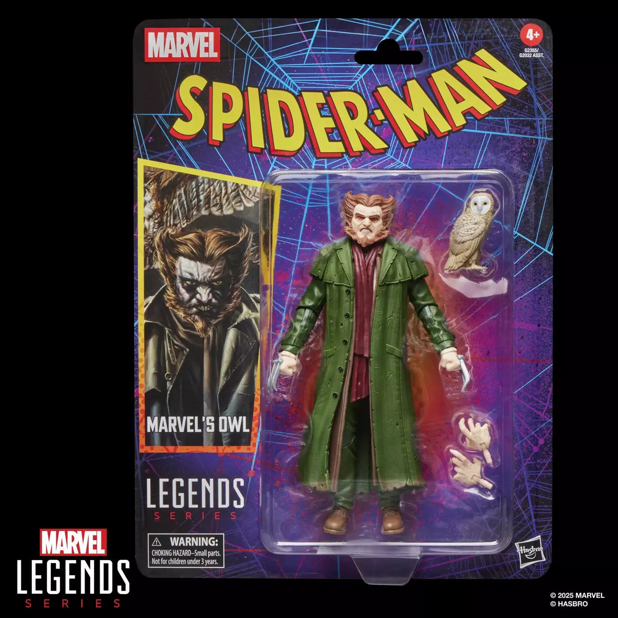 🔥PRESALE🔥Spider-Man Marvel Legends Retro Collection Owl Action Figure (Hasbro)