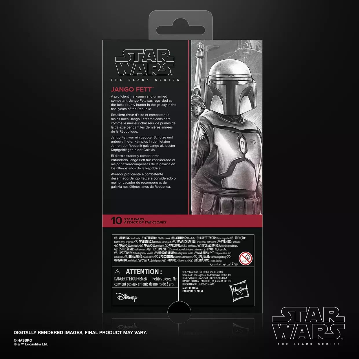 Star Wars: The Black Series Jango Fett (Attack of the Clones) Action Figure (Hasbro)