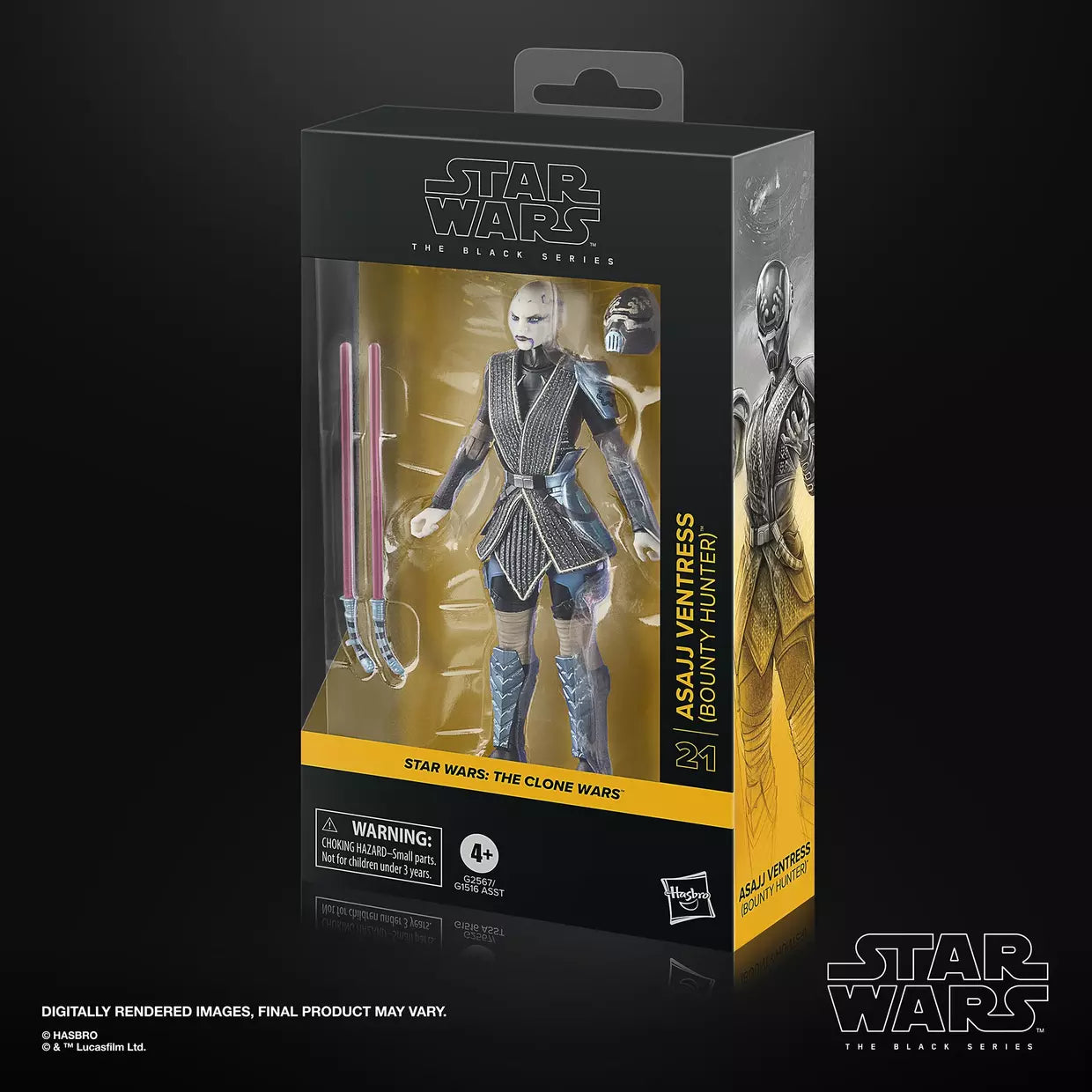 Star Wars: The Black Series Asajj Ventress (The Clone Wars) Action Figure (Hasbro)