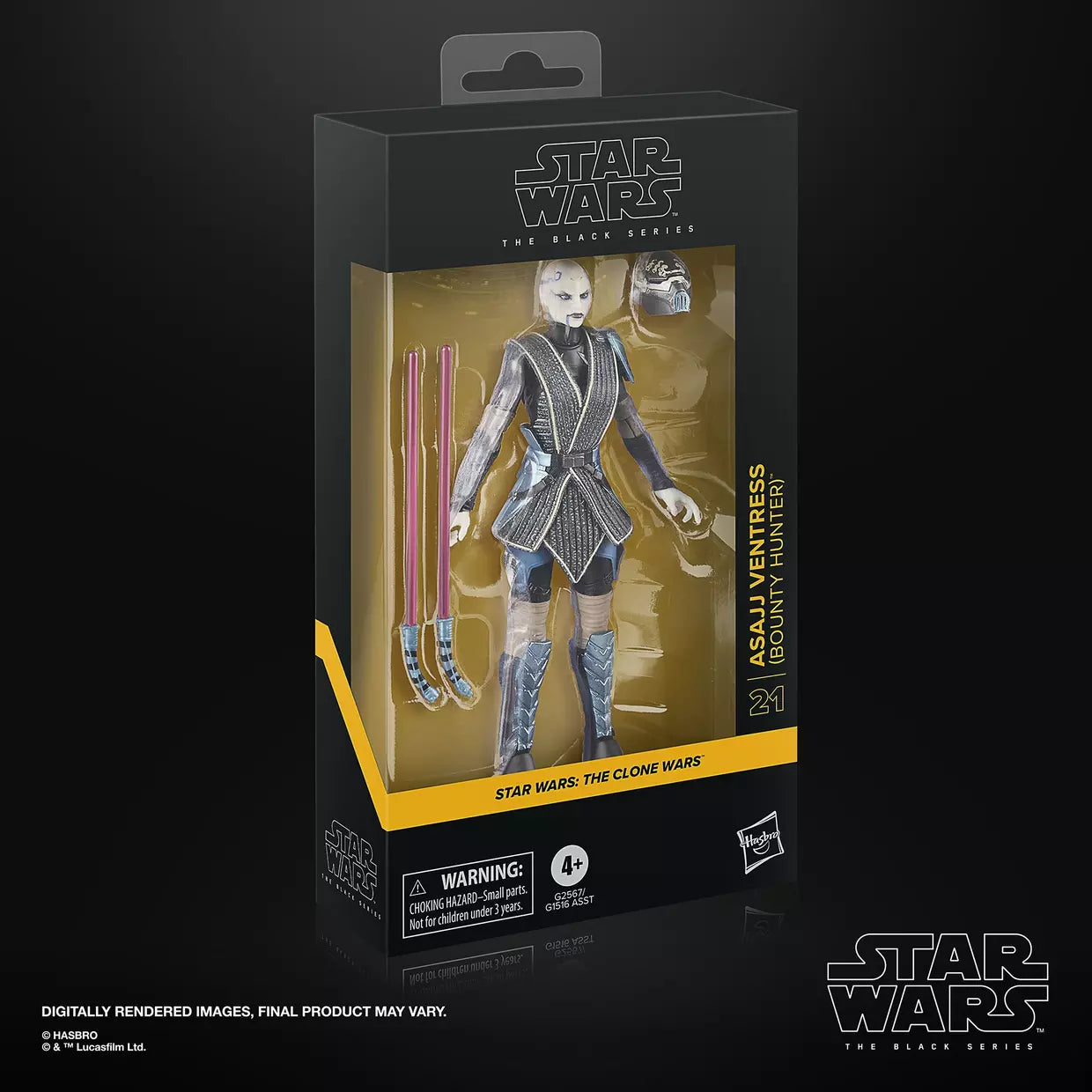 Star Wars: The Black Series Asajj Ventress (The Clone Wars) Action Figure (Hasbro)