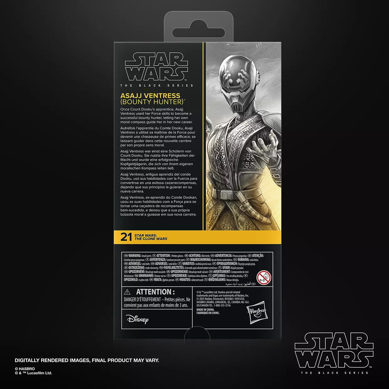 Star Wars: The Black Series Asajj Ventress (The Clone Wars) Action Figure (Hasbro)