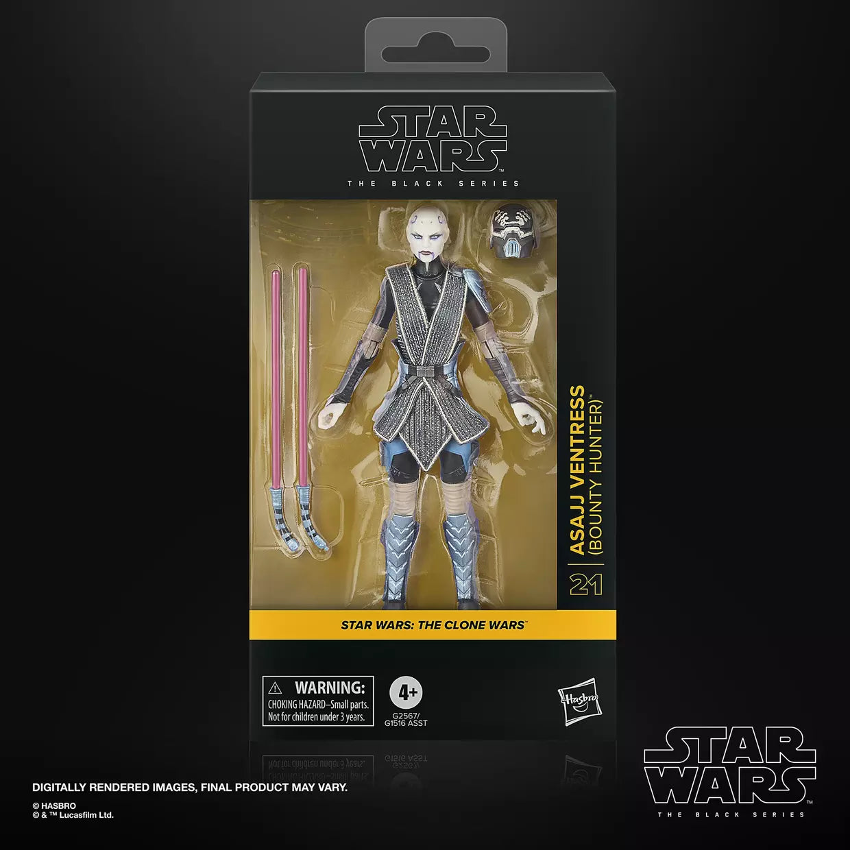 Star Wars: The Black Series Asajj Ventress (The Clone Wars) Action Figure (Hasbro)