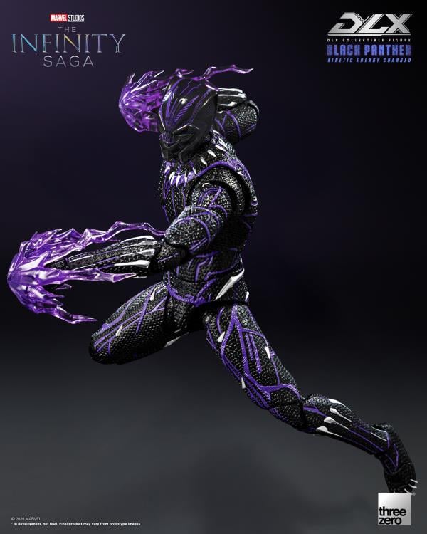 🔥PRESALE🔥Marvel: The Infinity Saga DLX Black Panther (Kinetic Energy Charged) 1/12 Scale Action Figure (Threezero)