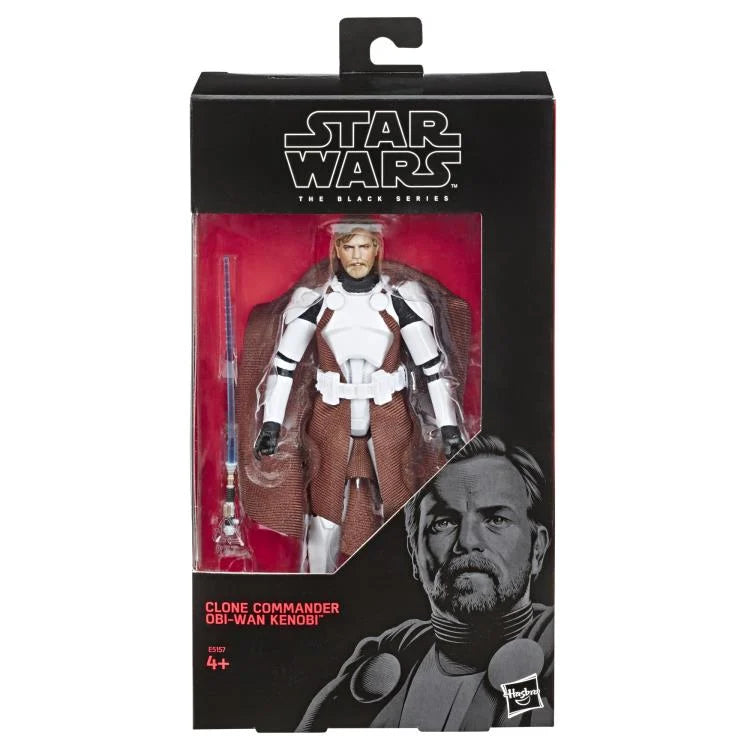 Star Wars: The Black Series 6" Clone Commander Obi-Wan Kenobi (The Clone Wars) Action Figure (Hasbro)
