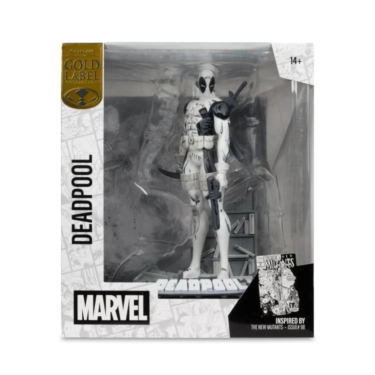 Marvel Comics Gold Label Deadpool (Line Art Ver.) (The New Mutants #98) 1/10 Scale Figure (McFarlane Toys)