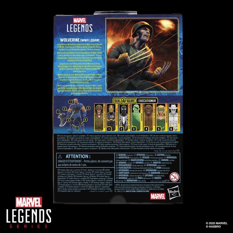 🔥PRESALE🔥X-Men Marvel Legends Wolverine (WWII Logan) Action Figure (Executioner BAF) (Hasbro)