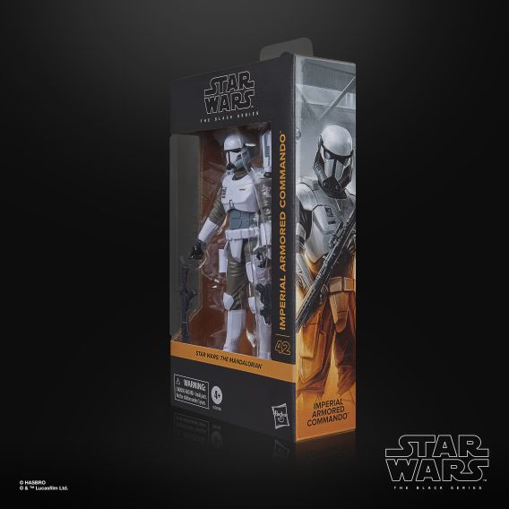 Star Wars The Black Series The Mandalorian Imperial Armored Commando 6-Inch Action Figure (Hasbro)
