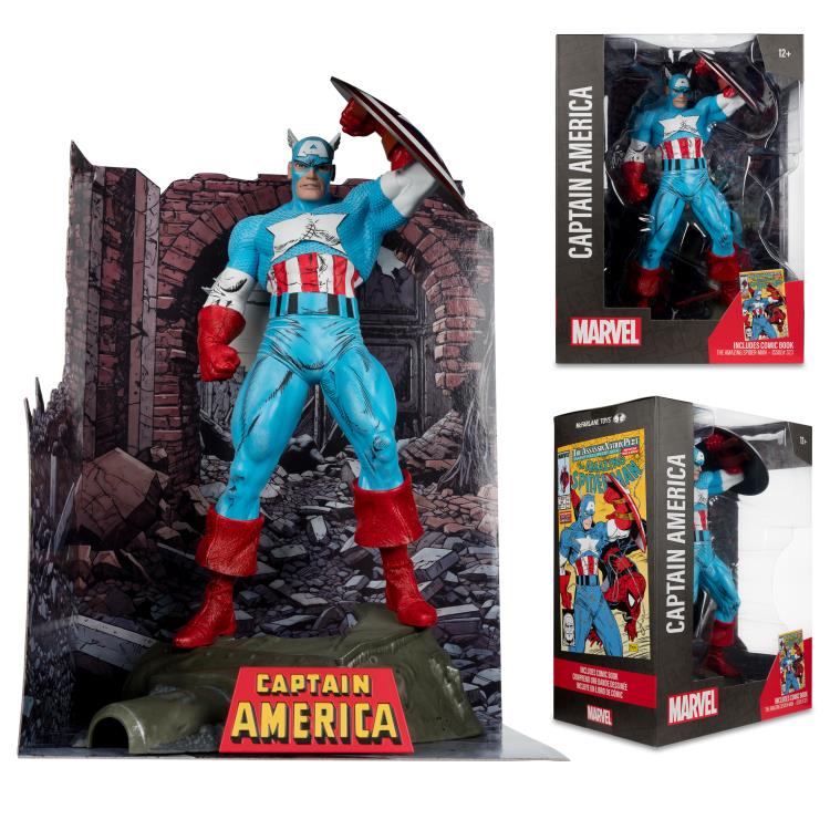 Marvel Comics Captain America (The Amazing Spider-Man #323) 1/6 Scale Figure (McFarlane Toys)