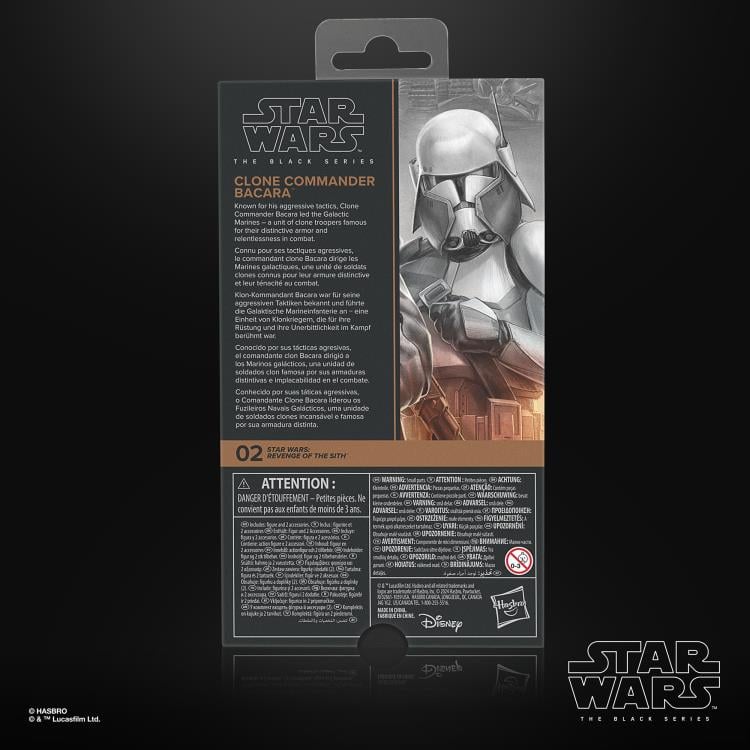 Star Wars: The Black Series 6" Clone Commander Bacara (Revenge of the Sith) Action Figure (Hasbro)