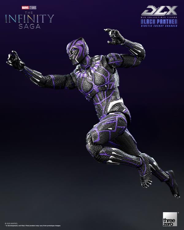 🔥PRESALE🔥Marvel: The Infinity Saga DLX Black Panther (Kinetic Energy Charged) 1/12 Scale Action Figure (Threezero)